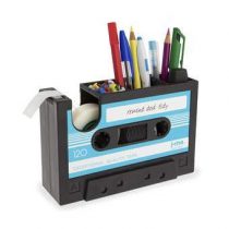 J-me Rewind Cassette Bureau Organizer Gadgets Blauw