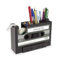 J-me Rewind Cassette Bureau Organizer Gadgets Zwart Kunststof