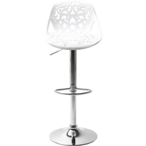 Kare Design Barkruk Ornament White Stoelen Wit Kunststof