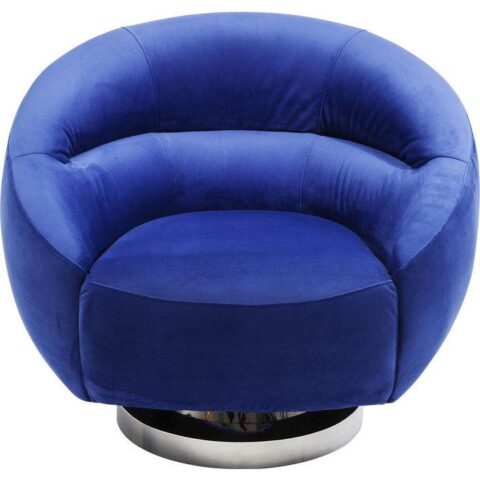 Kare Design Fauteuil Area Stoelen Blauw Metaal