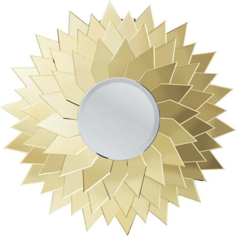 Kare Design Spiegel Sunflower Spiegel Goud Glas