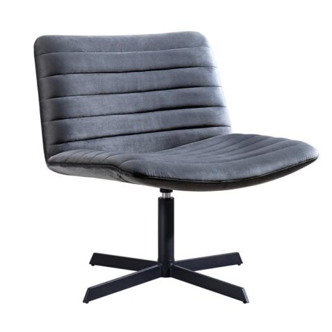 Kick Fauteuil Beau - Velvet Grijs Stoelen Grijs