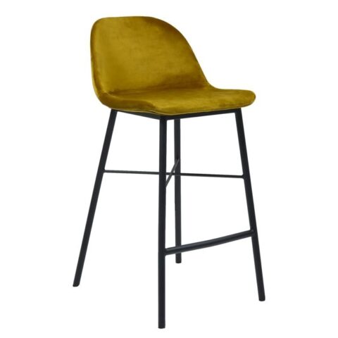 Kick barkruk JEFF - Velvet Goud Stoelen Goud