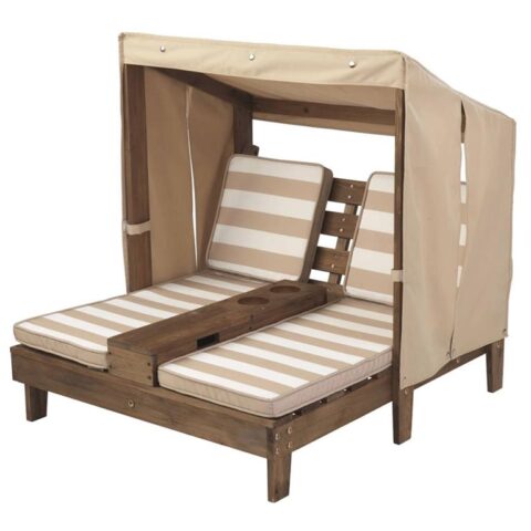 KidKraft Ligbed voor kinderen dubbel hout beige 00534 Tuinmeubelen Bruin Hout