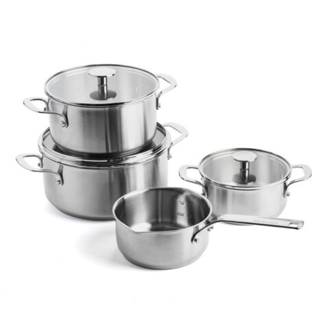 KitchenAid Stainless Steel 7-Delige Set Pannen Zilver RVS