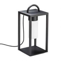 Kontsmide Bologna Lounge Power LED Lantaarn Buitenverlichting Zwart Glas