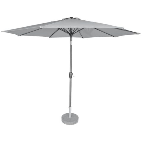 Kopu® ronde stokparasol 300 cm Calma - Light Grey Zonwering Grijs Polyester