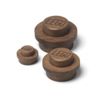 LEGO Wood Kapstokhaak - Set van 3 Kapstokken Bruin Hout