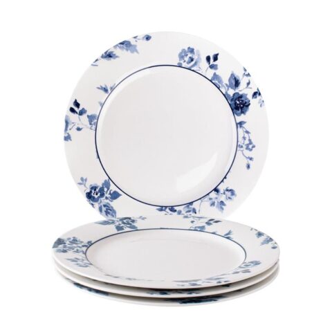 Laura Ashley Giftset 4 Borden 20 cm China Rose Servies Blauw Porselein