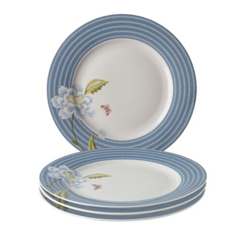 Laura Ashley Giftset 4 Borden 20 cm Seaspray Candy Stripe Servies Multicolor Porselein