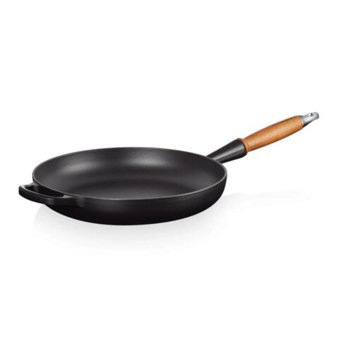 Le Creuset Koekenpan Ø 28 cm - Zwart Pannen Zwart Gietijzer