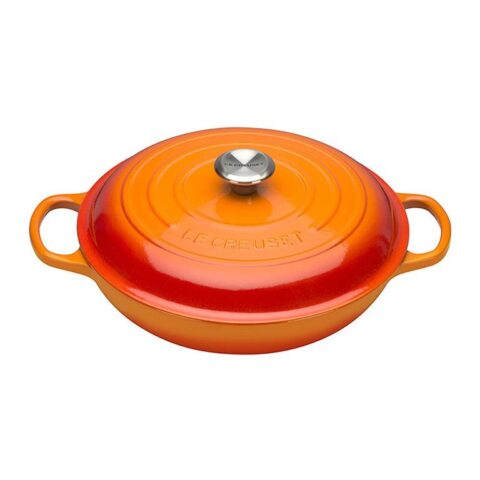 Le Creuset Lage Braadpan Ø 30 cm - Oranje/rood Pannen Oranje