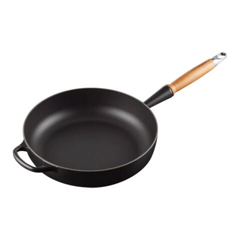 Le Creuset Sauteerpan Ø 28 cm - Zwart Pannen Zwart Gietijzer