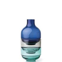 Leonardo Fusion Vaas 27 cm Woonaccessoires Blauw Glas