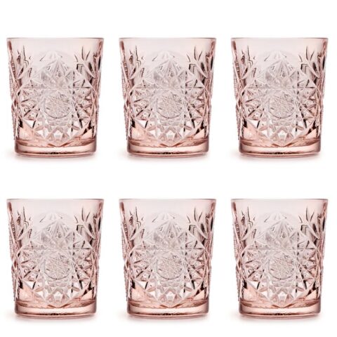 Libbey Drinkglas Hobstar Coral Pink 0