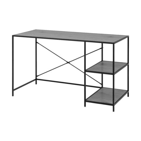 Lisomme Vic houten bureau zwart - met opbergruimte - 130 x 60 cm Bureau Zwart