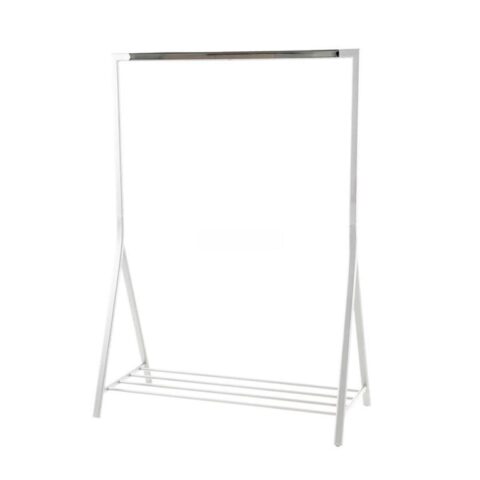 Lisomme industrieel kledingrek Anouk - Metaal - L117 x H165 x D59 cm - Kapstokken Wit Metaal