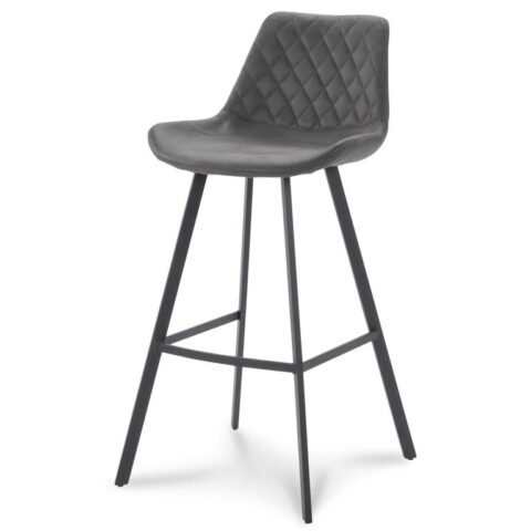 Livingstone Nysa barkruk 75cm Cowboy Grey Stoelen Grijs Metaal