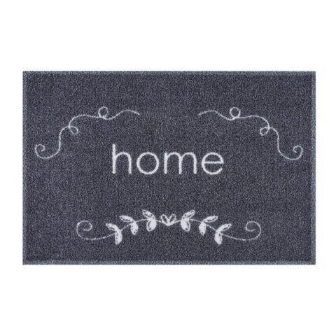 MD Entree - Schoonloopmat - Ambiance - Home Flower - 50 x 75 cm Woondecoratie Grijs Polyamide