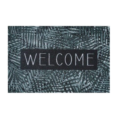 MD Entree - Schoonloopmat - Ambiance - Leaves Welcome - 50 x 75 cm Woondecoratie Groen Polyamide