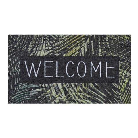 MD Entree - Schoonloopmat - Impression Leaves Welcome - 40 x 70 cm Woondecoratie Groen Polyamide