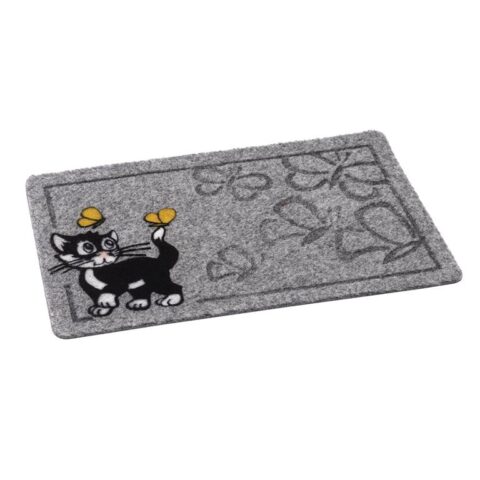 MD Entree - Schoonloopmat - Thermoflock - Cat - 40 x 60 cm Woondecoratie Grijs Polypropyleen