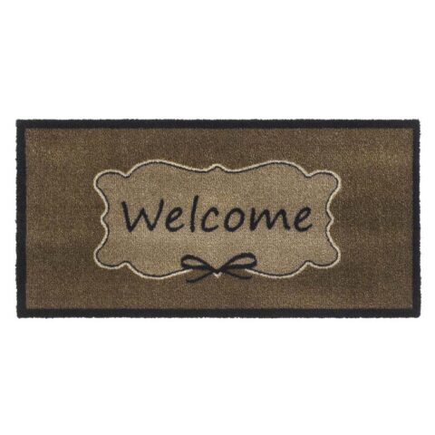 MD Entree - Schoonloopmat - Vision - Welcome - 40 x 80 cm Woondecoratie Bruin Polyamide