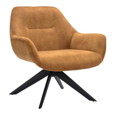 MOOS Eddo Fauteuil Stoelen Bruin Fluweel