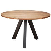 MOOS Jim Eettafel Ø 120 cm Tafels Bruin Hout