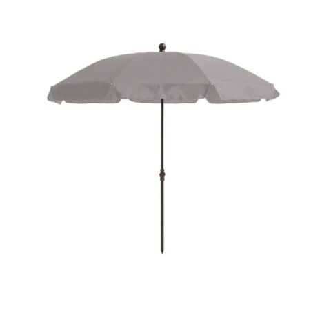 Madison Parasol Las Palmas Ø200 cm grijs Zonwering Grijs Katoen