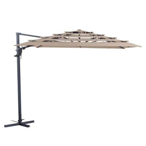 Madison - Parasol Monaco Open Air Ecru - 300x300 - Beige Zonwering Beige Polyester