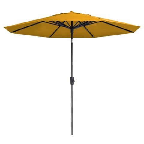 Madison Parasol Paros II Luxe 300 cm goudkleurig Zonwering Goud Polyester