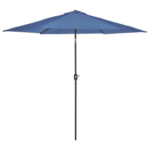 Madison Parasol Tenerife rond 300 cm aquablauw Zonwering Blauw Staal