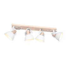 Mexlite Plafondlamp modern - Metaal - Wit Spotjes Wit Metaal