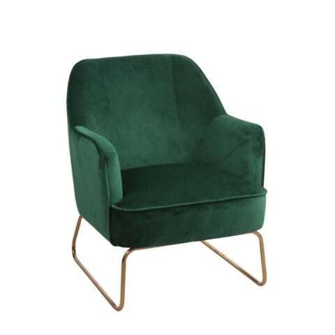 Mica Decorations Suzet Fauteuil Groen Stoelen Groen Polyester