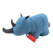 Monica Richards Sir George the Rhino Deurstopper Hal accessoires Blauw Textiel