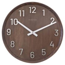 NexTime Precious 50 cm wandklok Klokken Bruin Hout