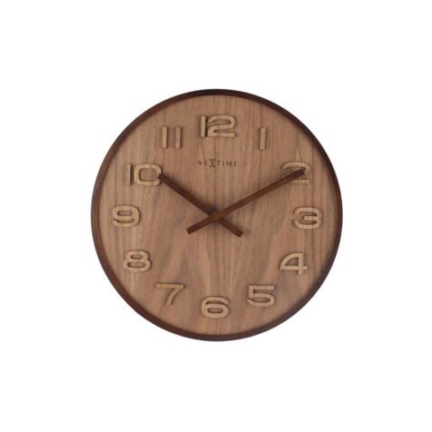 Nextime Wandklok Wood Wood Medium Klokken Bruin Hout