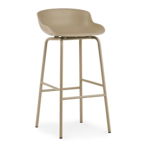 Normann Copenhagen Hyg Barkruk 75 cm - Sand Stoelen Beige Kunststof