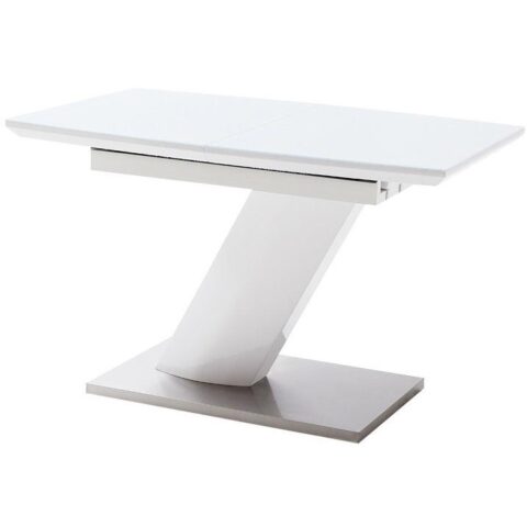 Nova Design Galina Eettafel 120 - 160 cm Tafels Wit MDF