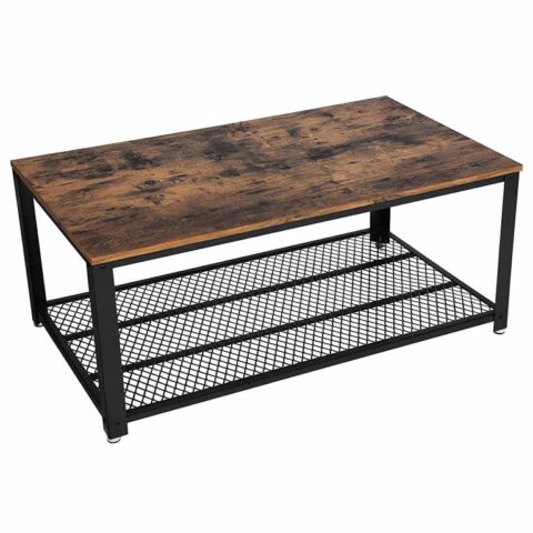 O'DADDY® Salontafel industrieel - koffietafel 106.2x60.2x45cm - bruin Tafels Bruin MDF