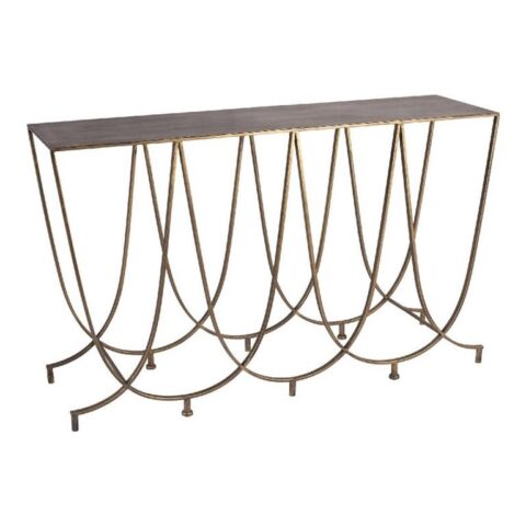 PTMD Saar Sidetable - 140 x 40 x 85 cm - Metaal - Goud Tafels Goud Metaal