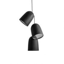 Petite Friture Chains Hanglamp Single 3 Units Verlichting Zwart Kunststof