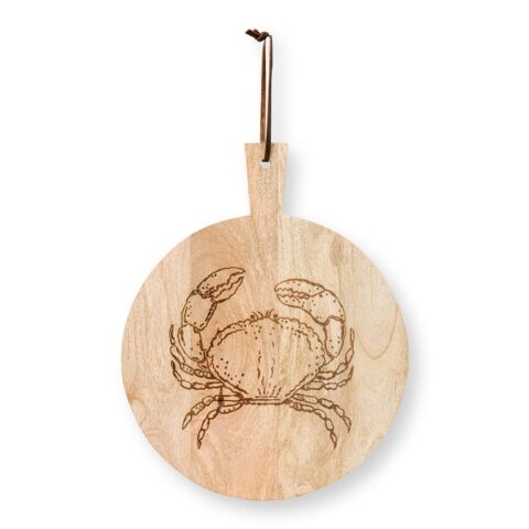 Pip Studio Crab Dienblad Ø 40 cm Tafelaccessoires Beige Hout