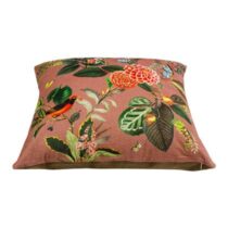 Pip Studio Floris Sierkussen 60 x 60 cm - Roze Sierkussen Roze Velours