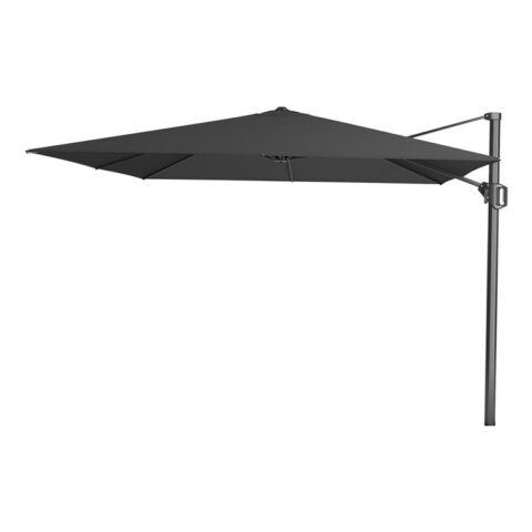 Platinum Challenger T1 Zweefparasol Premium 3x3 m. - Faded black Zonwering Grijs Spuncrylic