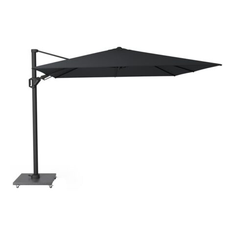 Platinum Challenger T² Zweefparasol - D 300 x B 300 x H 265 cm Zonwering Zwart Aluminium