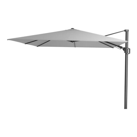 Platinum Challenger zweefparasol T2 - 3x3 m. - Light grey Zonwering Grijs Polyester