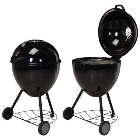 ProGarden Kogelbarbecue 54x92 cm Barbecues Zwart Staal