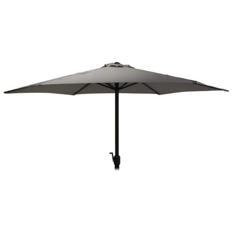 ProGarden Parasol Monica 270 cm donkergrijs Zonwering Grijs Staal